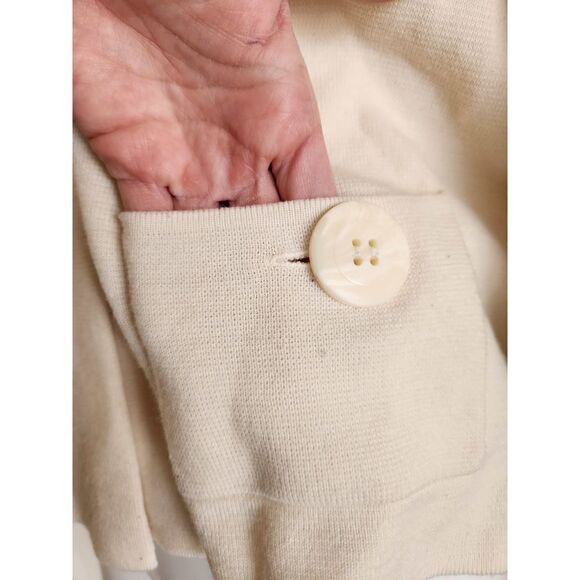 Covington women's Large petticoat cropped cream relaxed 2 button vintage style - Picture 6 of 6